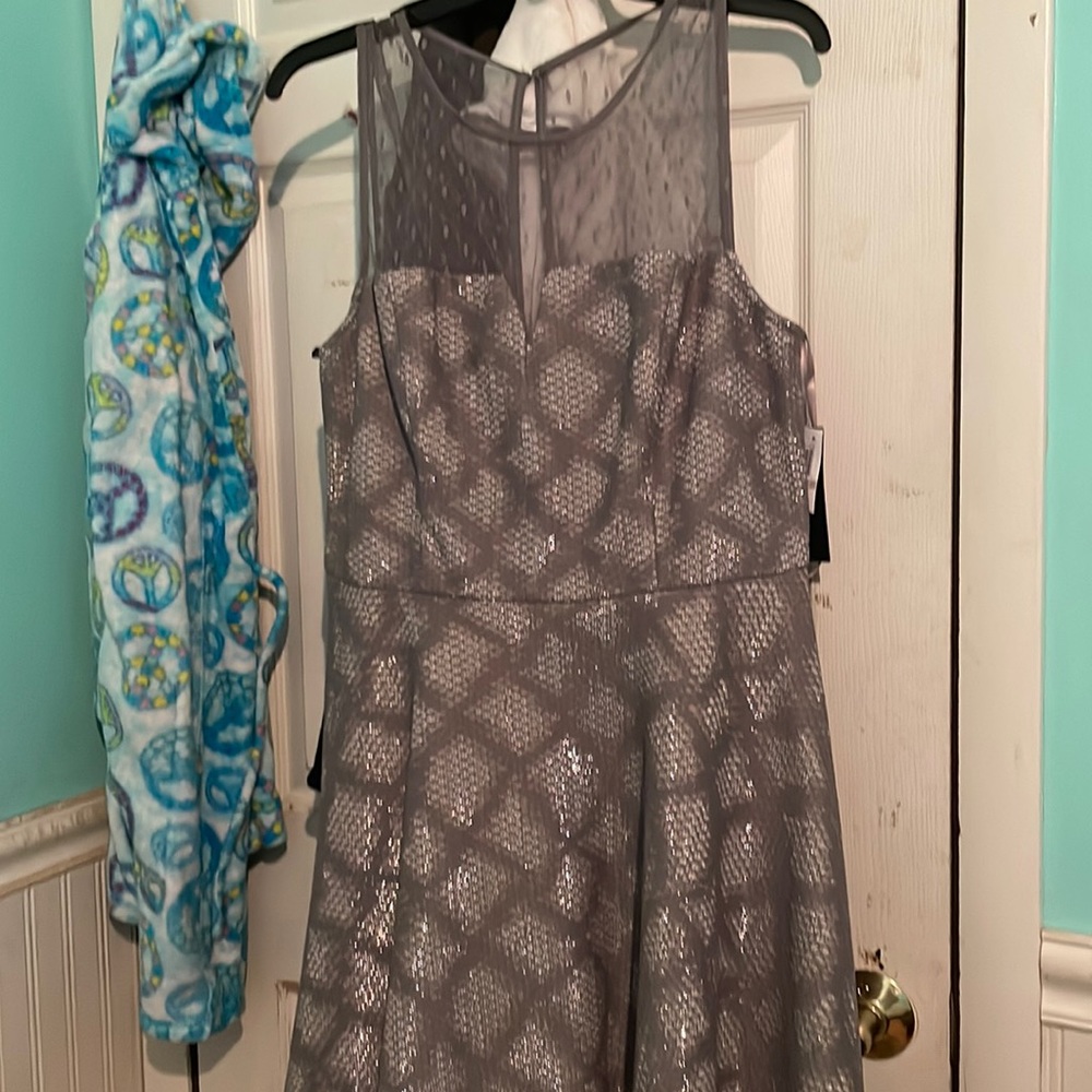 Dark purple homecoming dress